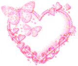 Gif animé coeur rose